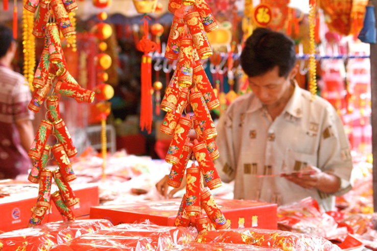 Chinese New Year Stall, Chinatown, Singapore