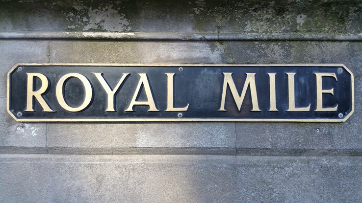 Royal Mile Street Sign | Edinburgh