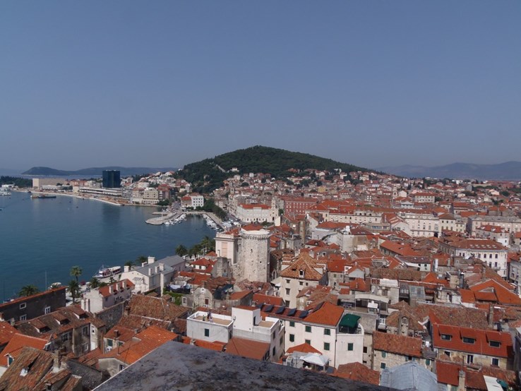 Split Harbour From The Top Of The Bell Tower