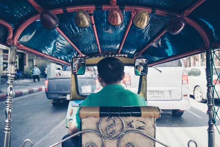 Tuk Tuk Ride, Bangkok Streets 