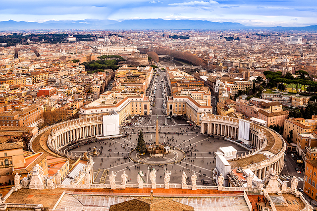 St Peter's Square, Rome, Italy