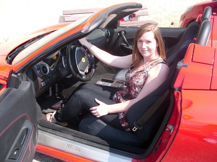  Me at the wheel of the Ferrari F430!